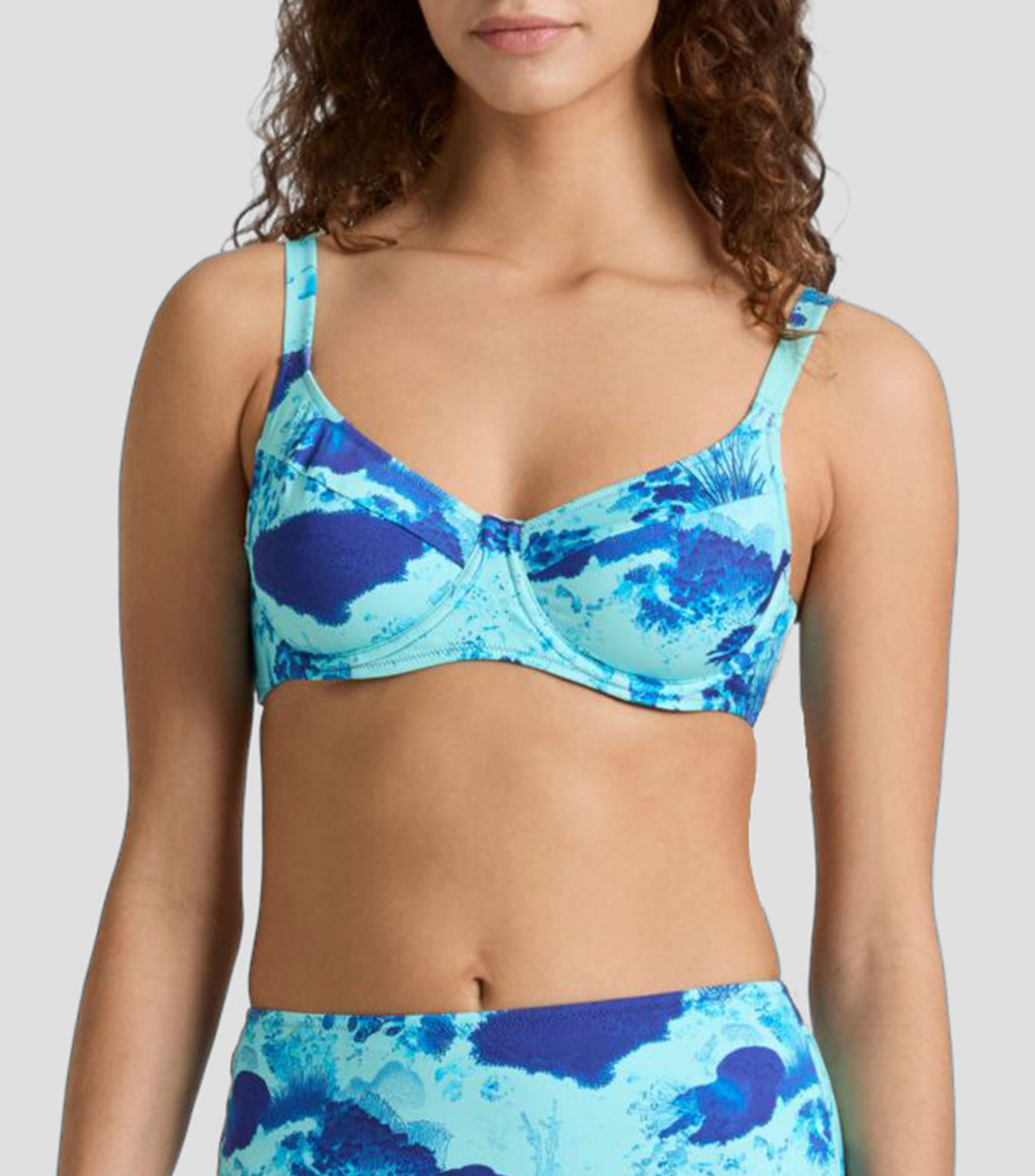 Bikini top estampado Mujer